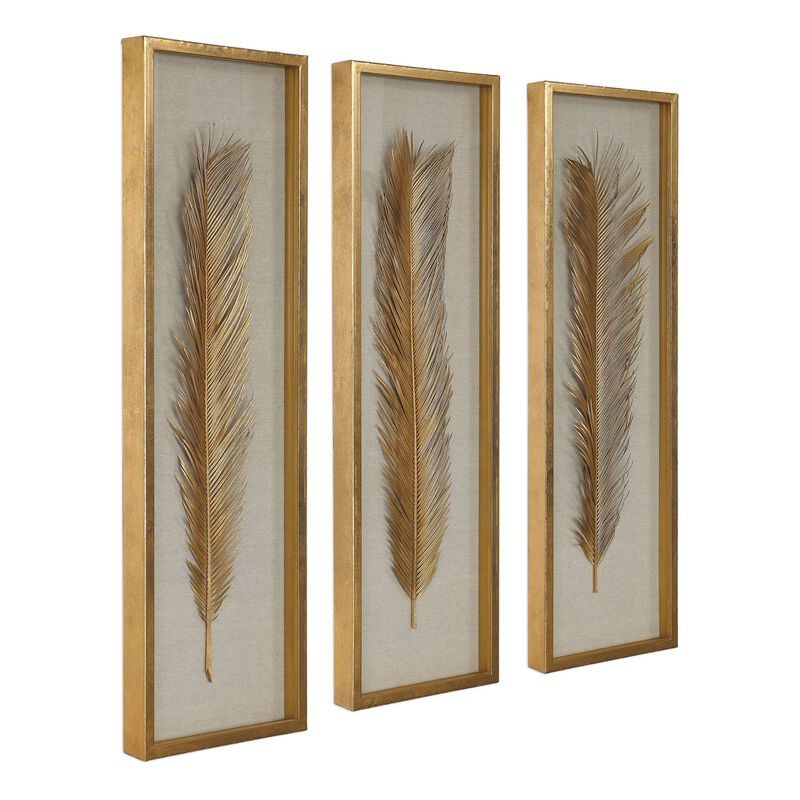 Uttermost Palma Gold Leaf Shadow Box Set/3 image number 1